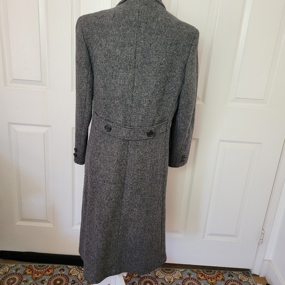 Vintage International Scene 100% wool long Pea Coat double breasted - Picture 6 of 10